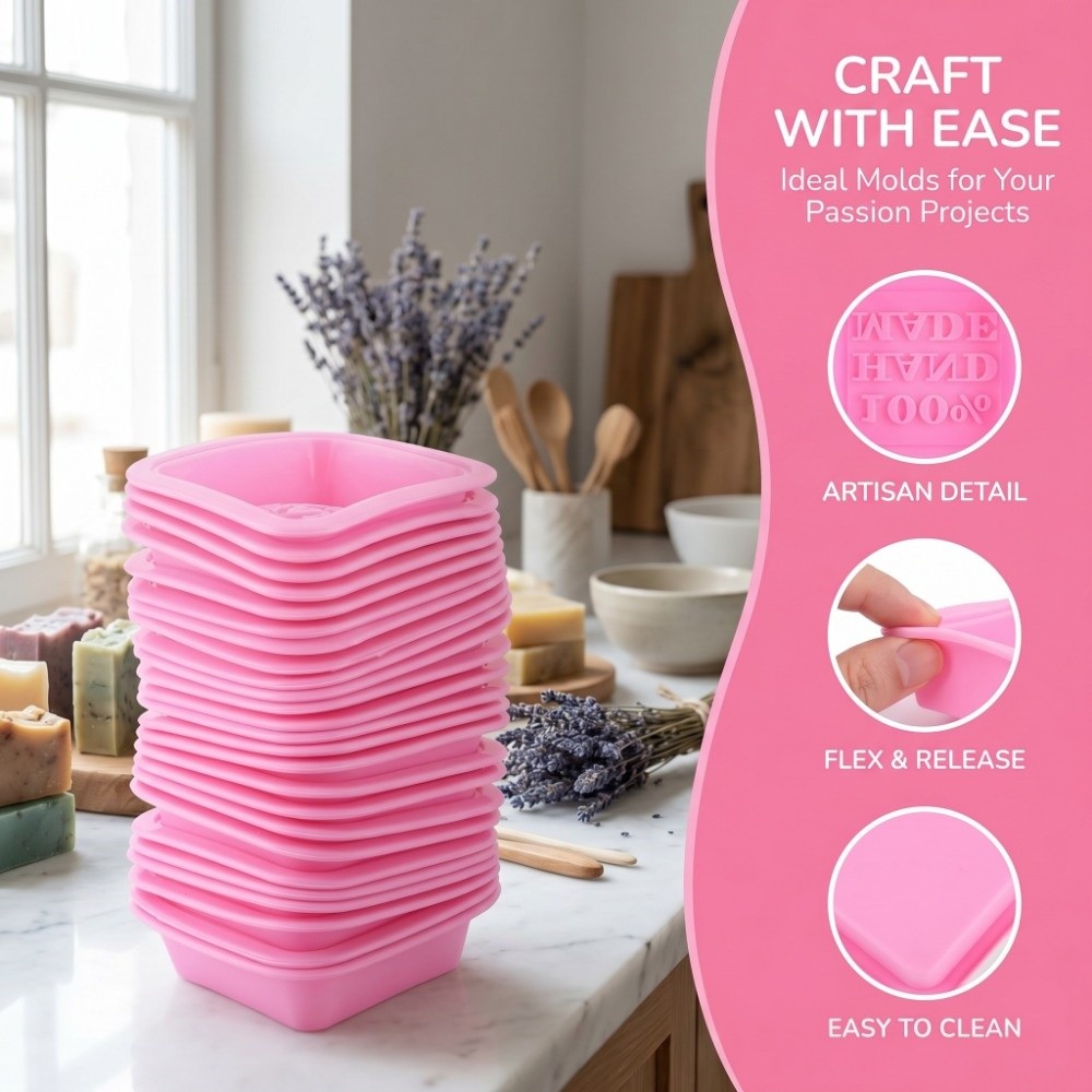 25 Pezzi Stampi in Silicone pe - Soap Making Process recensione e prezzo