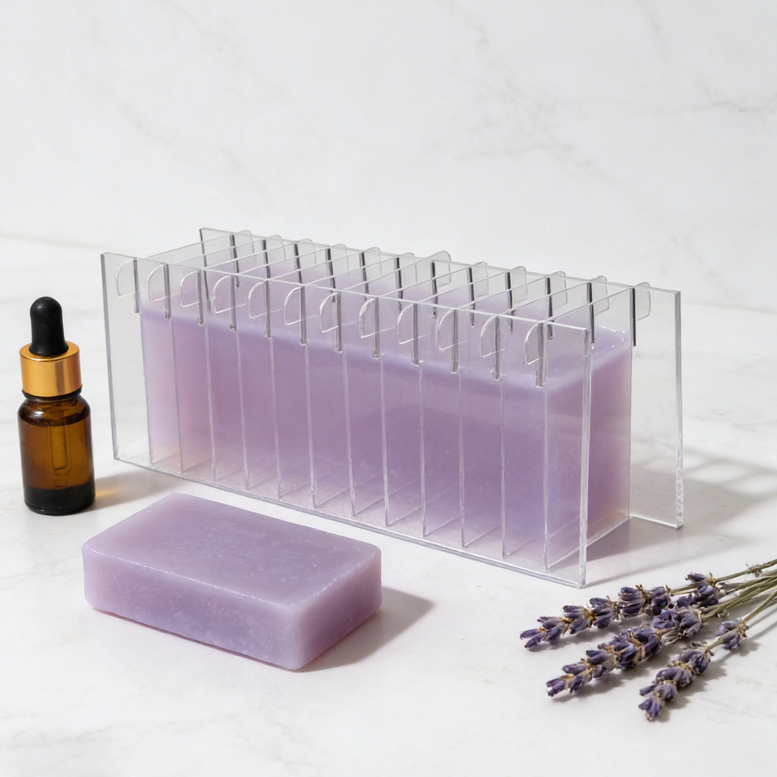 Divisore in acrilico per sapon - Soap Making Process recensione e prezzo